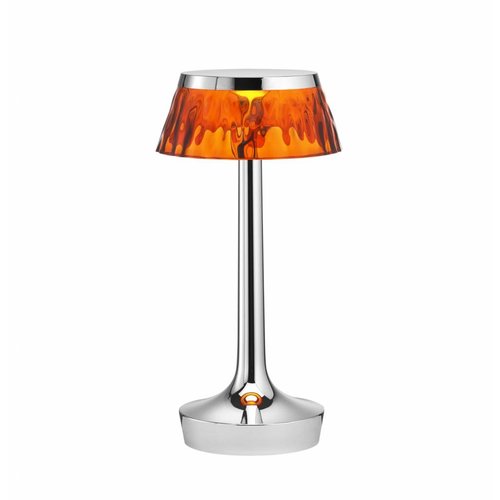Flos Bon Jour Unplugged tafellamp chroom Flos Bon Jour Unplugged tafellamp chroom