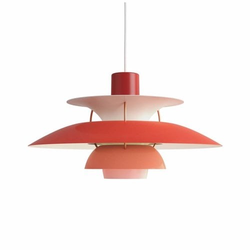 Louis Poulsen PH 5 hanglamp rood Louis Poulsen PH 5 hanglamp rood