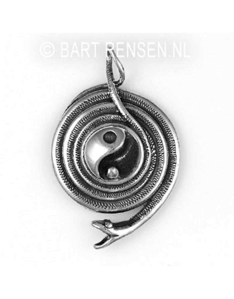 Yin Yang Spiral Snake Pendant Yin Yang Spiral Snake Pendant Sterling Silver