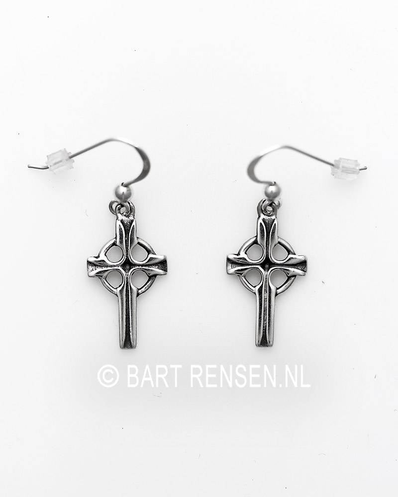 Celtic Cross Earrings Silver Celtic Cross Earrings Sterling Silver