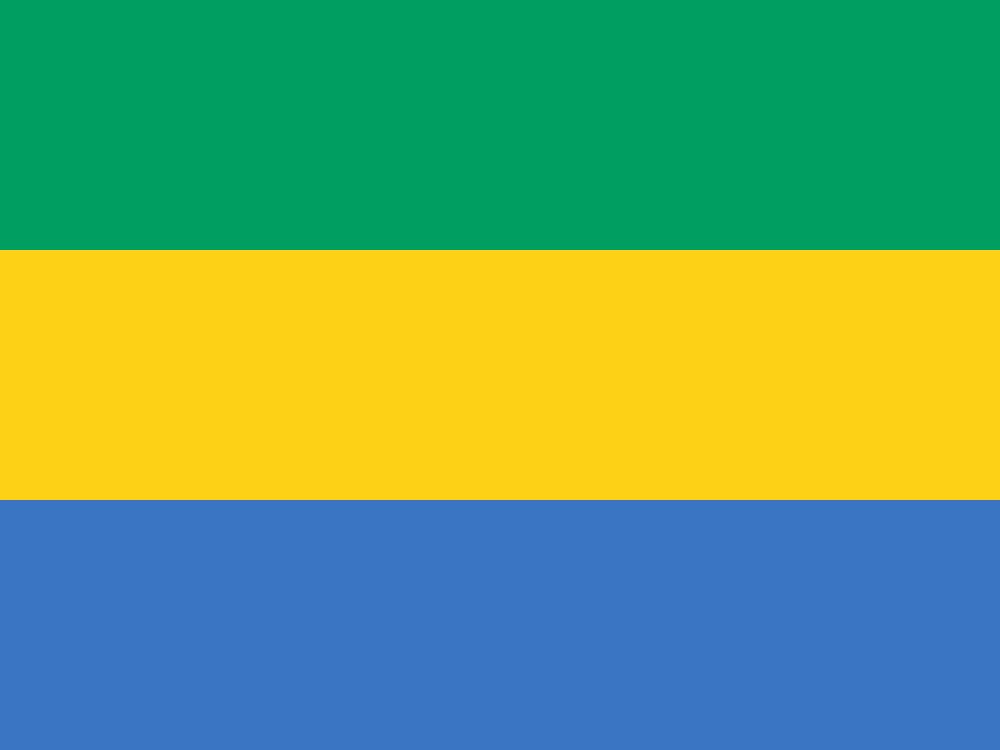 Flag of Gabon image and meaning Gabonese flag - country flags