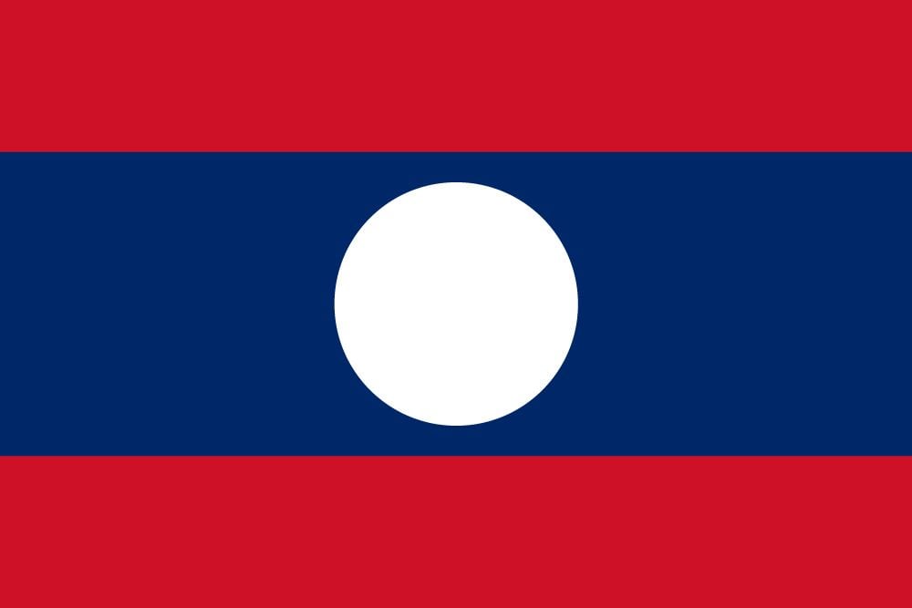 Laos flag Abbildung und Bedeutung Flagge von Laos country flags
