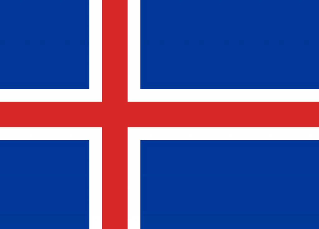 Iceland flag vector - country flags