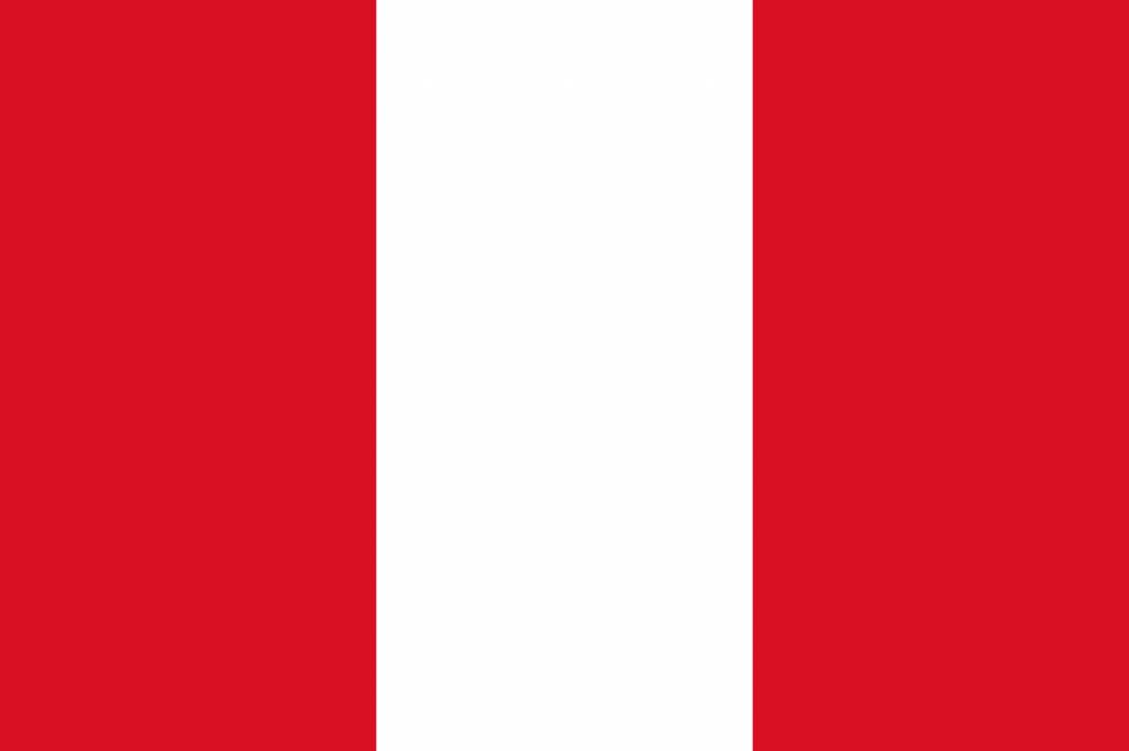 Peru flag vector - country flags
