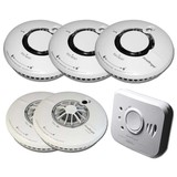 Fire Angel Wi-Safe draadloos koppelbaar beveiligingspakket XL - GRATIS magnetische sets!