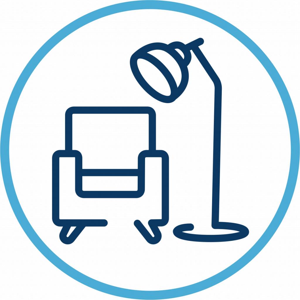 Salle de séjour & chambre à coucher