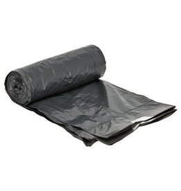 MDPE sac à déchets avec lien de fermeture - 50 x 45 cm - T25 - 15 l - GRIS - rouleau 25 pièces