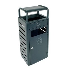 Poubelle d'extérieur avec cendrier - 22,3 l