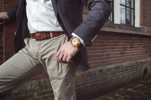 Networking using a wooden watch