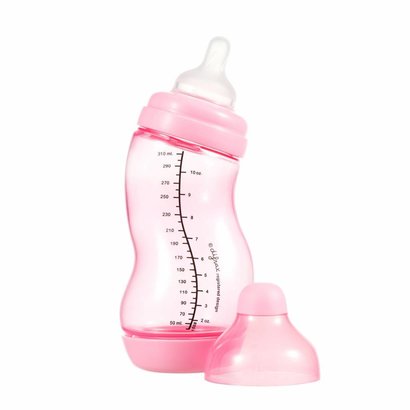 Difrax S-fles breed - 310 ml lichtroze