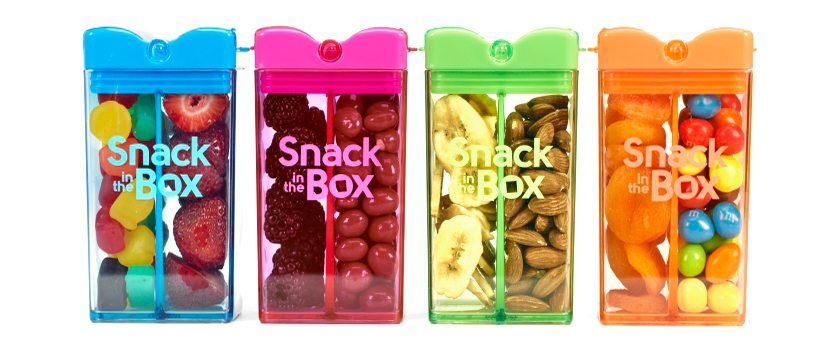 Snack in the Box - Een uniek snackdoosje waarin je twee soorten snacks kunt bewaren