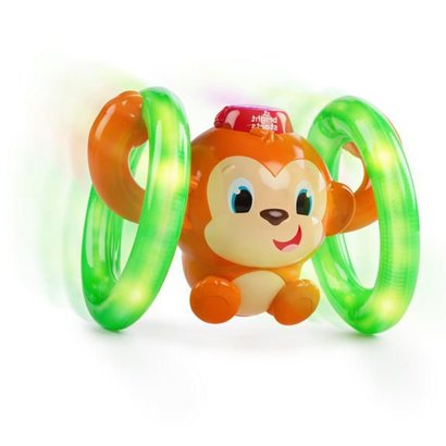 Bright Starts Roll & Glow monkey