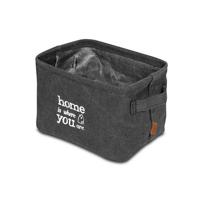 Jollein Stonewashed canvas commode- en decoratiemandjes