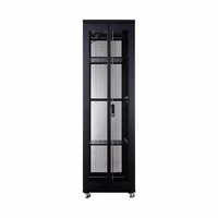 37U serverkast met geperforeerde deuren 600x1000x1833m (BxDxH)