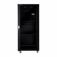 27U serverkast met glazen deur 600x1000x1388mm (BxDxH)