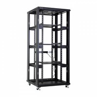 37U serverkast met geperforeerde deuren 800x800x1833mm (BxDxH)