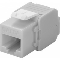 Cat6a Keystone RJ45 Unshielded Grey