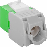 Cat6a Keystone RJ45 Unshielded Green