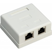 CAT6 netwerkdoos 2x RJ45 STP