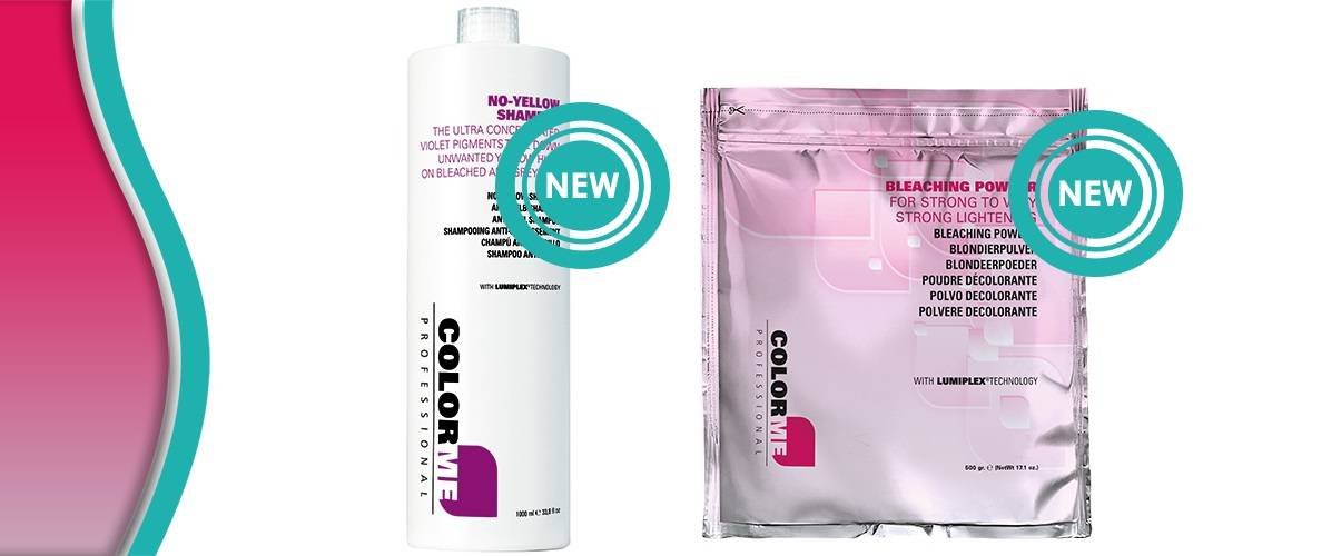 Nieuw! Me Professional ColorME No-Yellow Shampoo & ColorME extra krachtige blondeerpoeder