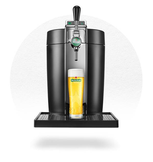 Tireuse à bière Heineken Krups BeerTender Noir et Métal VB7008/YY2932