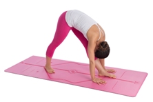 Liforme yoga mat in actie