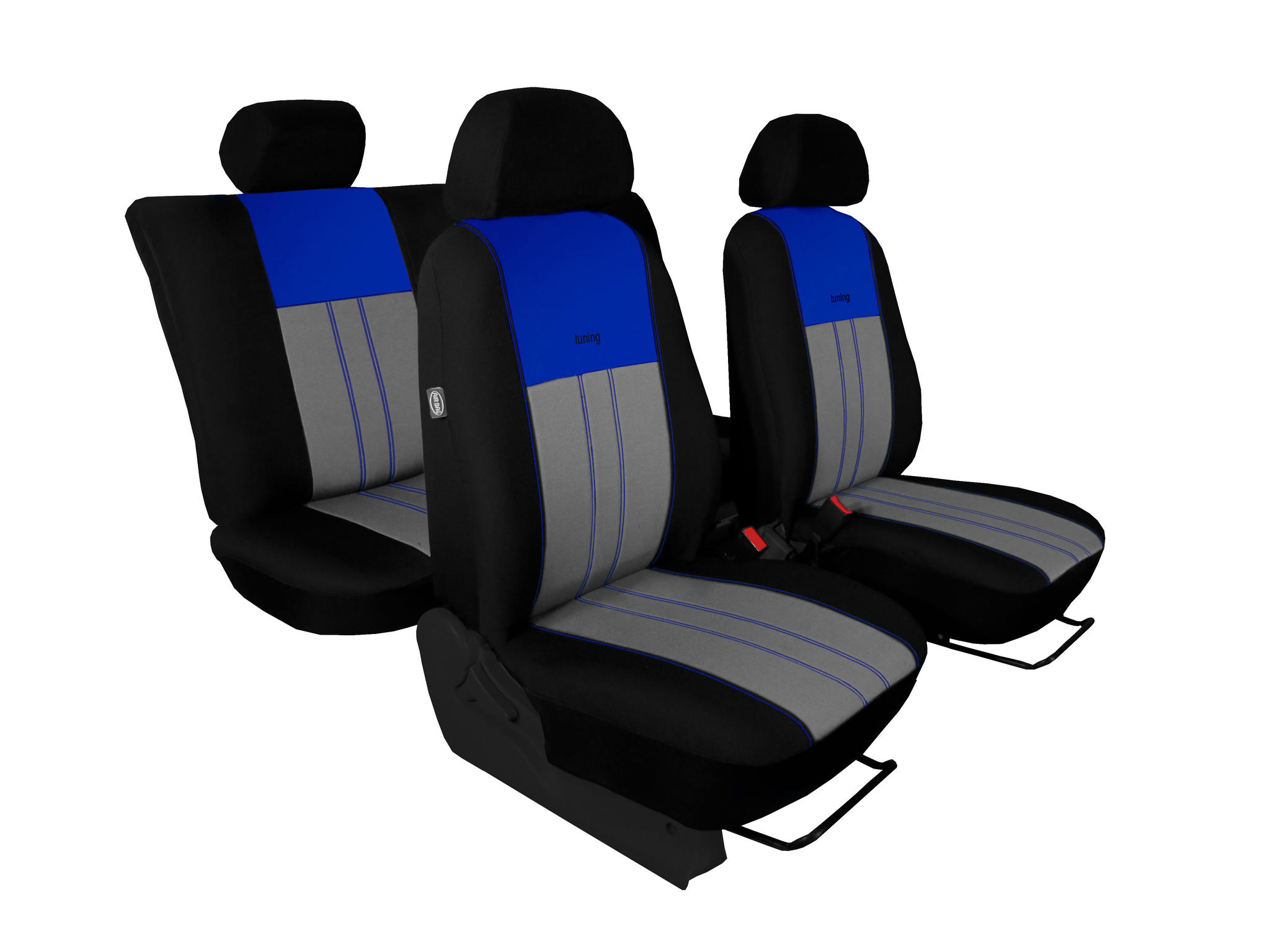 Set: TPE-Teppiche + Maßgeschneiderte Sitzbezüge für Volkswagen Sharan II  Van (09.2010-03.2022) - Premium - 5 Sitze; ohne dritte Sitzreihe