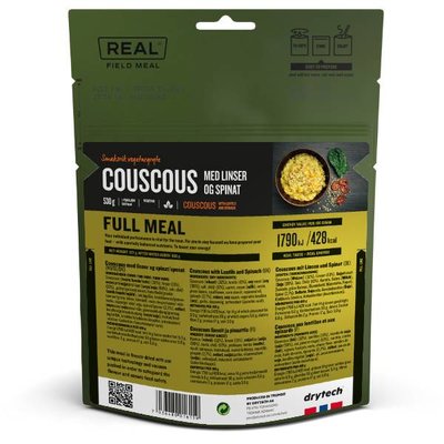 Real Field Meal Couscous with Lentis and Spinach