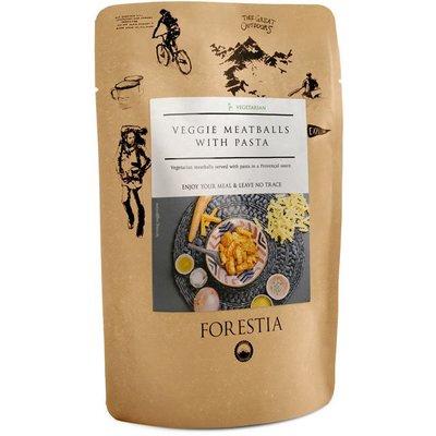 Forestia Veggie Meatballs with pasta