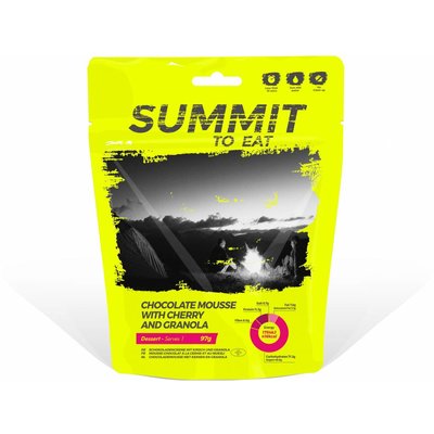 Summit to Eat Chocolate Mousse with Granola & Cherry