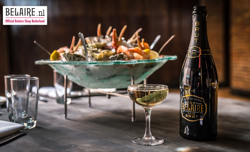 Belaire Brut met zeevruchten