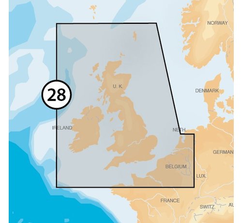 Navionics Engeland en Ierland MSD/28P+