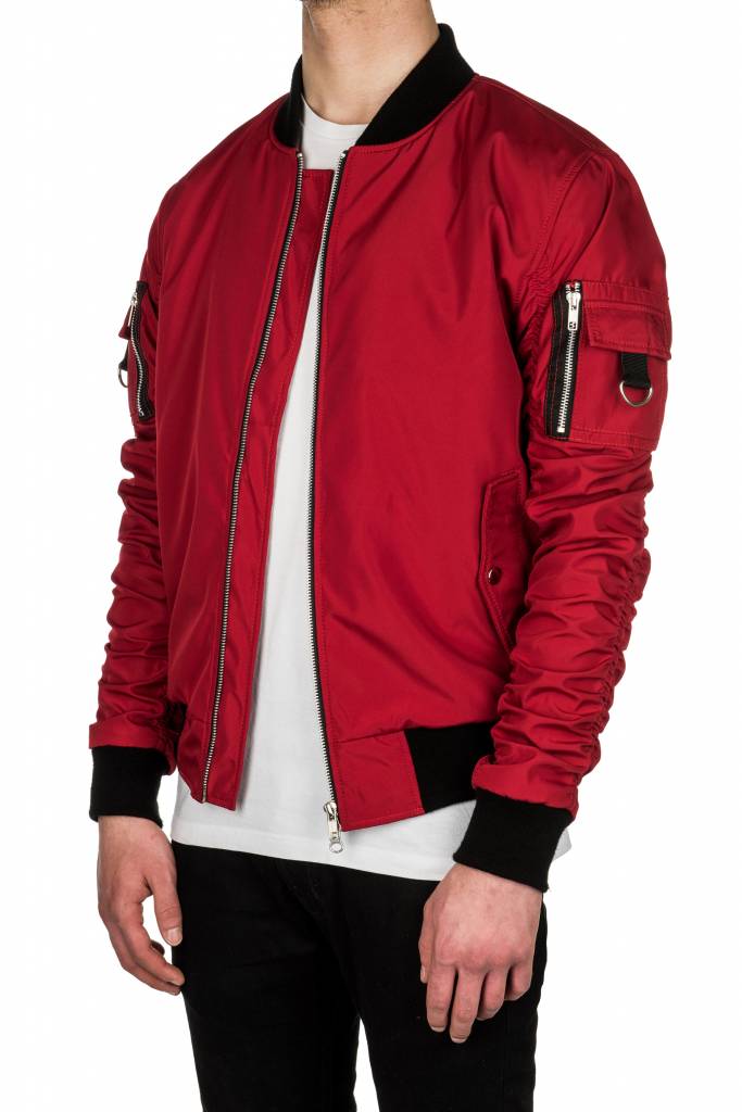 Red Bomber Jacket - LE JUST