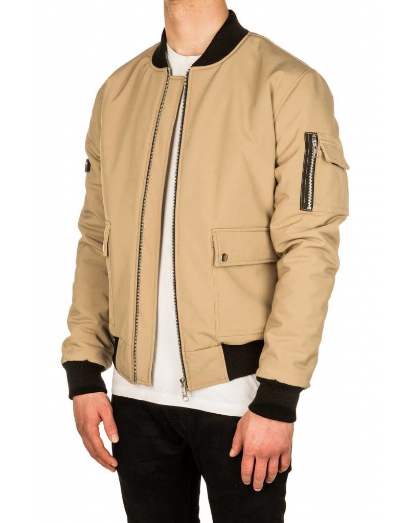 Beige Softshell Winter Bomber - Le Just