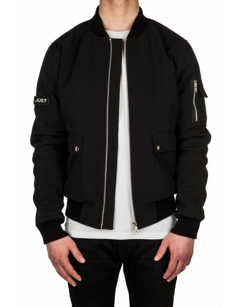 Black Softshell Winter Bomber - Le Just