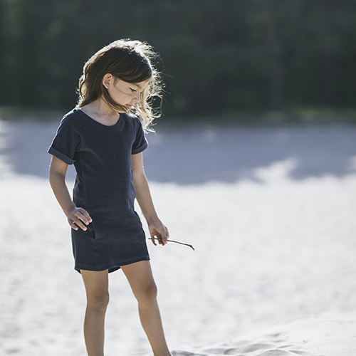 Phil+Phae dress matte indigo