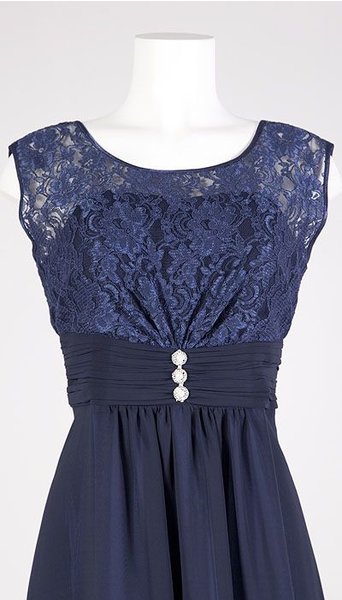 Paris Collection Galajurk navy en kant 2191