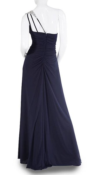 Magic Nights Oneshoulder Galajurk in nachtblauw