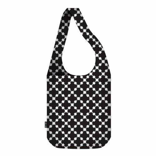 Ecozz Eco Crossbody bag Squares Black Ecozz Eco Crossbody bag Squares Black