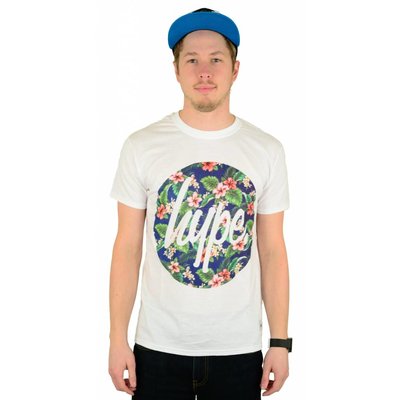 Hype Flower Circle T-Shirt White