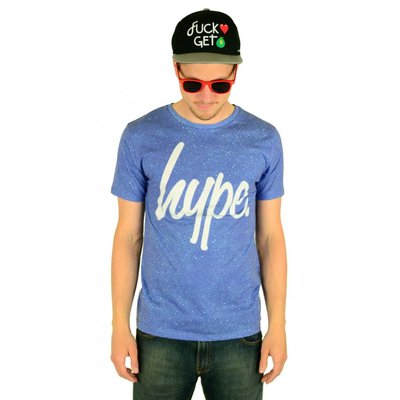 Hype Cyan Speckle T-Shirt Multi