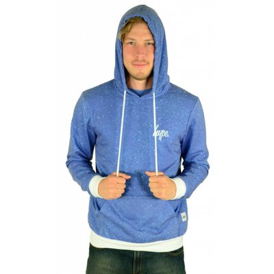 Hype Cyan Speckle Hoodie Blue