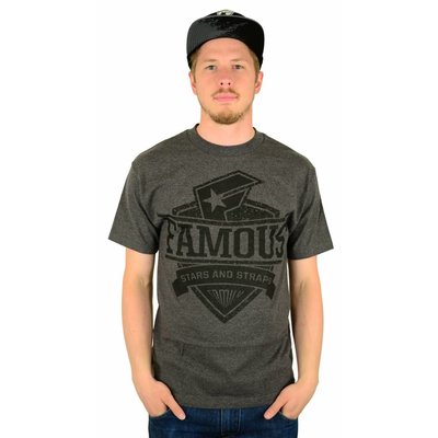 Famous Stars and Straps Worthy T-Shirt Charcoal Heather