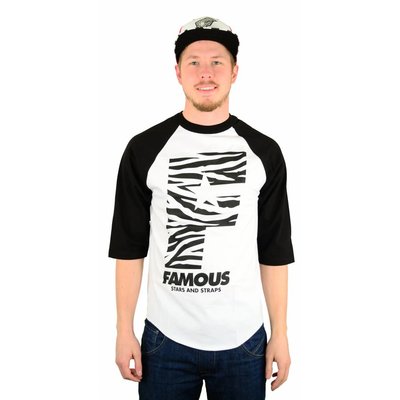 Famous Stars and Straps Wildside F Flat Raglan White/Black/Black