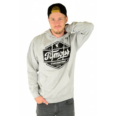 Famous Stars and Straps Top Choice Pullover Fleece Hoodie Heather Grey