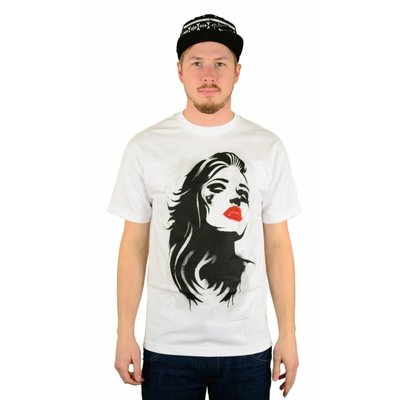 Famous Stars and Straps Stencil T-Shirt White/Black/Red