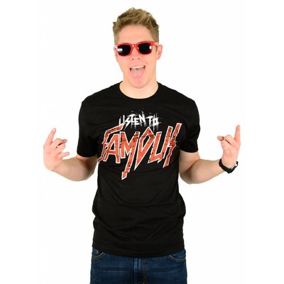 Famous Stars and Straps Slayed Premium T-Shirt Black/Red/White