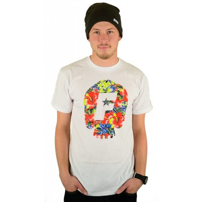 Famous Stars and Straps Skull Bloom Premium T-Shirt White