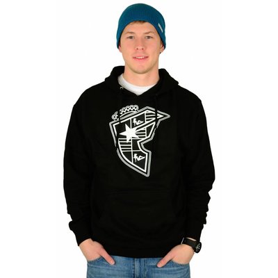 Famous Stars and Straps Silhouette Boh Pullover Hoodie Black/White