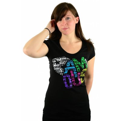 Famous Stars and Straps Runaway Scoop-Neck Tee Black